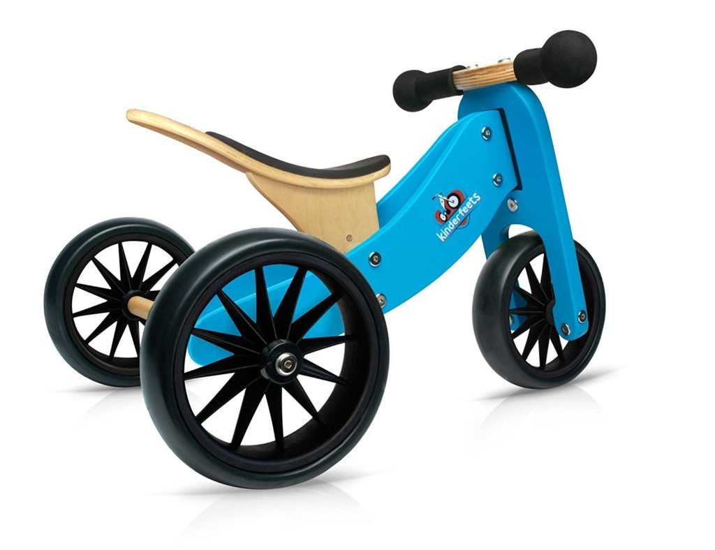 small wooden balance bike